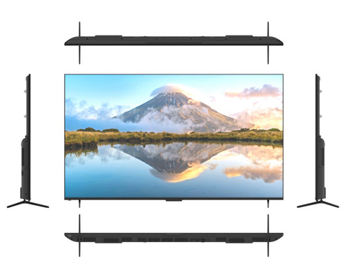 Ultradunne dikte 85 inch Smart TV Quad-Core A55 1.8GHz CPU Hospitality TV Frameless
