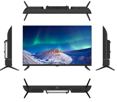 Aanpasbaar 32 inch Frameless Smart TV 2K LED Screen Zwart Met Plastic Housing